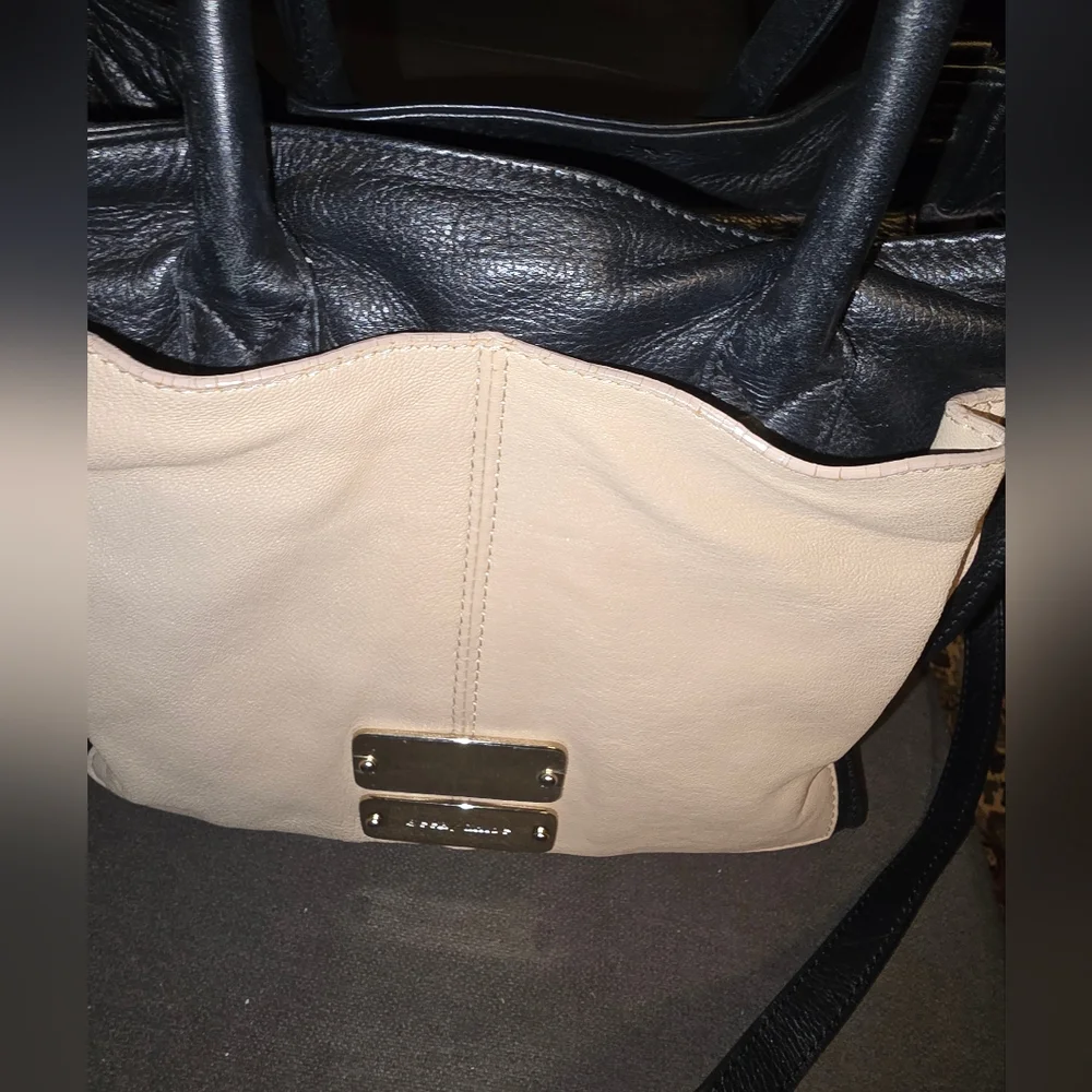 See By Chloe Black and Cream Tote Bag